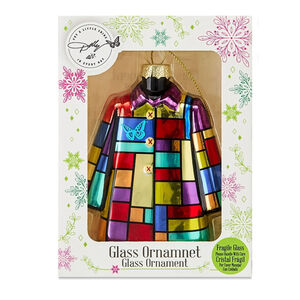 NEW Dolly Multicolor Glass Ornament One Size